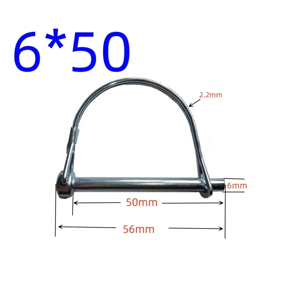 Outdoor Use Transportation 8 Mm X 60 Mm Tubular Folding Pin Galvanized Pin Versatile Carbon Steel Easy Storage