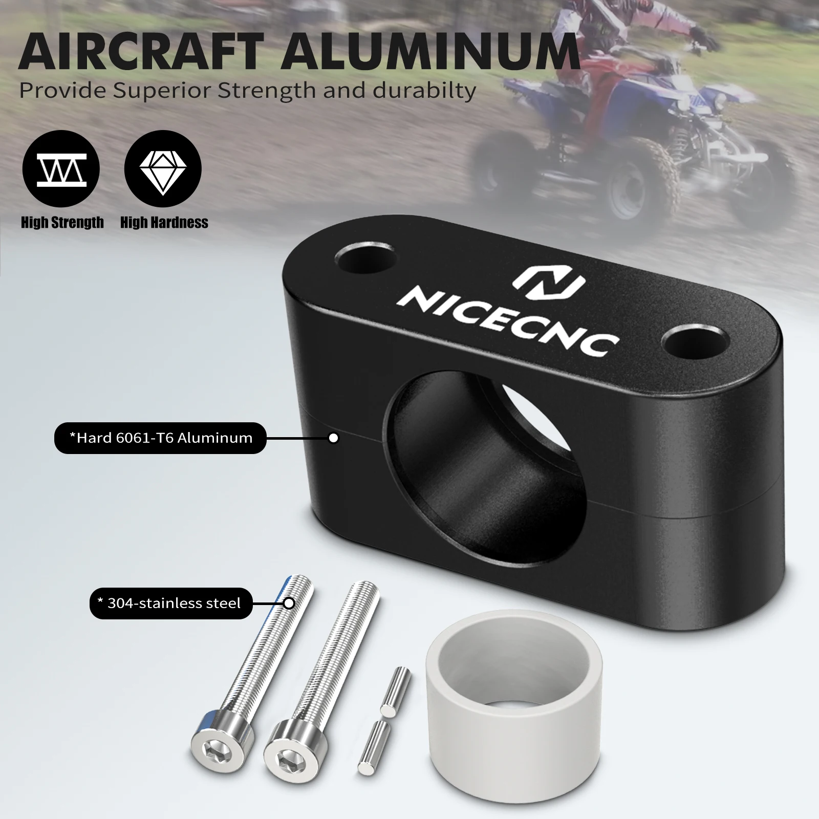 ATV لرابتور أشيب 700 المحارب بانشي الدب الكبير 350 ولفيرين كودياك YFZ 450 الناسف 200 جلبة جذع التوجيه رباعية أجزاء