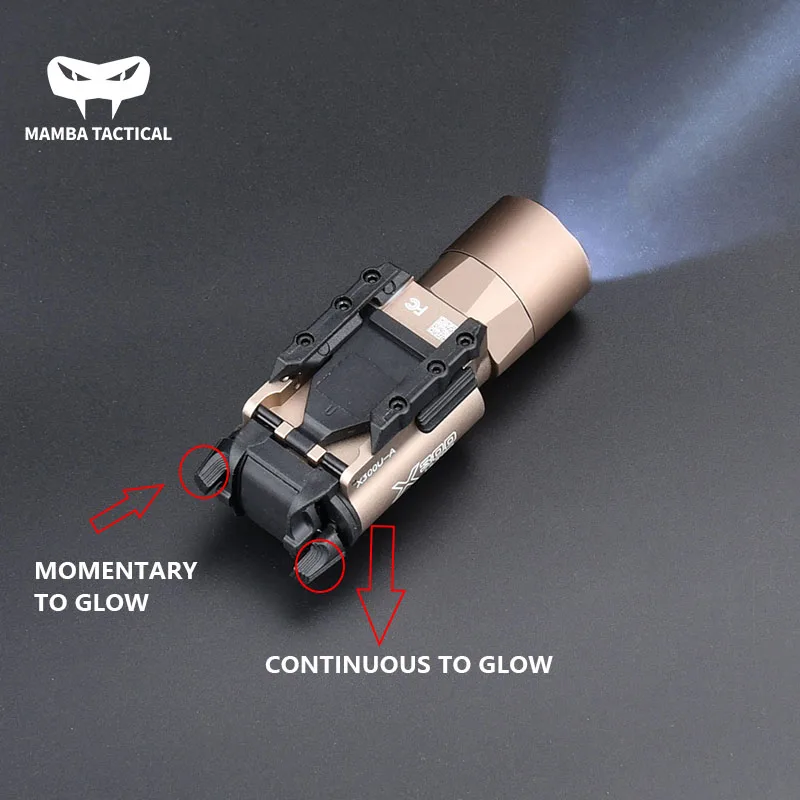 Tactical SF X300U X300 X400 Pistol Scout Light 600LM Fit G17 Picatinny Rail Outdoor Field Lighting Hunting Weapon Flashlight