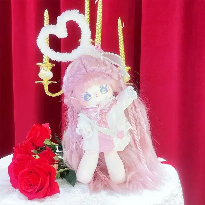 No Attributes Genki Idol Cute Boy Girl Cupid Angel Yellow Pink Long Hair Stuffed Plushie Plush 30cm Doll Only Body Clothes