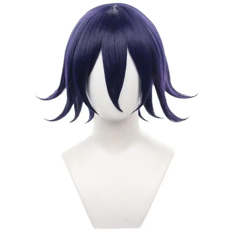 

Аниме Danganronpa косплей парик Кокичи Ома короткие синие черные синтетические волосы термостойкие синтетические волосы розовая сетка