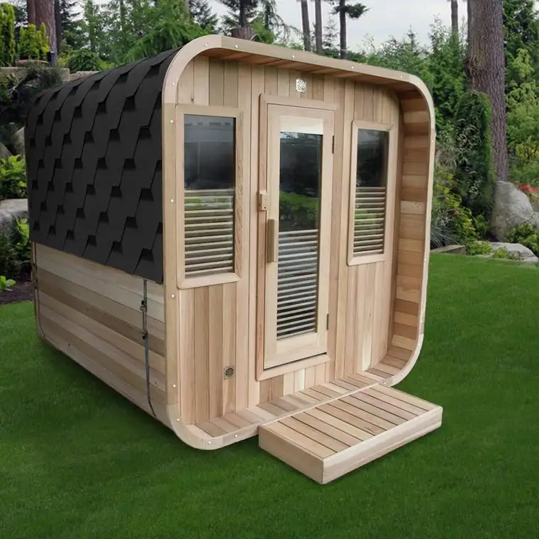 

Factory Design Luxury Sauna Cabin Outdoor Sauna Room Cedar Barrel Sauna Room