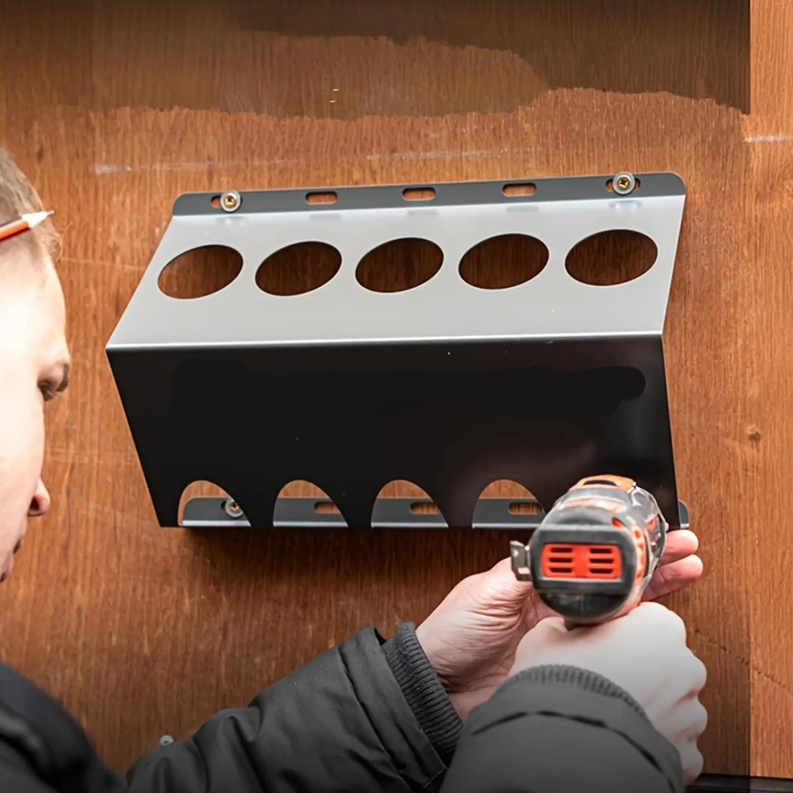 

Настенная железная подставка для герметика на 5 слотов, держатель для тюбиков с герметиком, органайзер для гаражей и мастерских