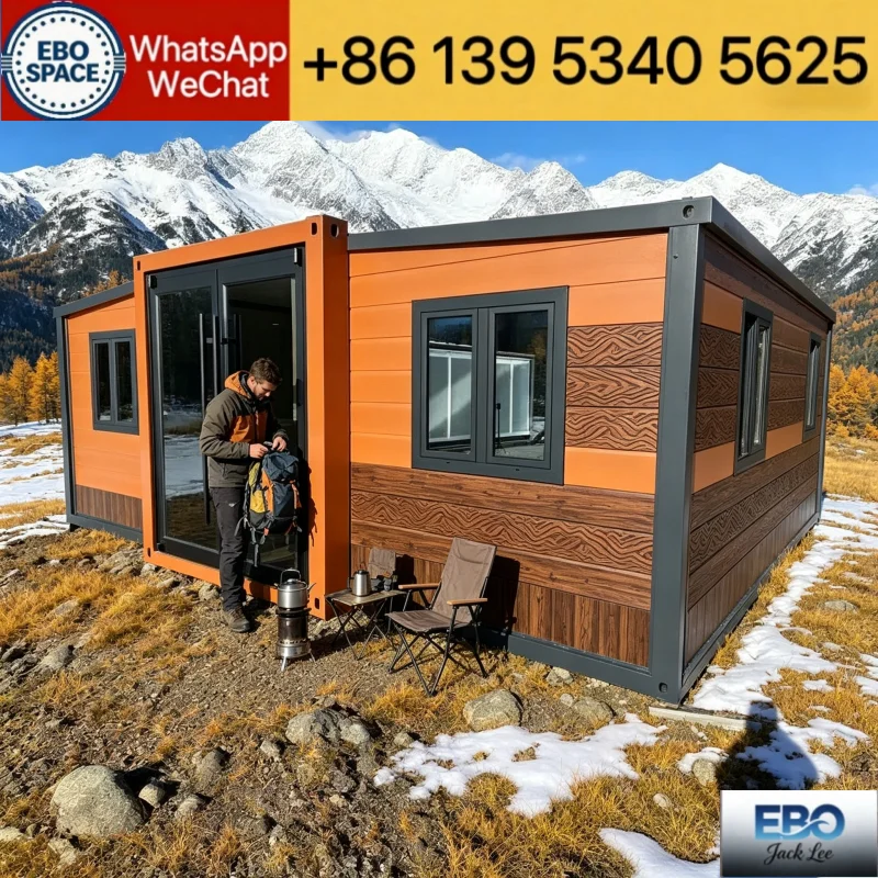 Custom Color Expandable Modular Container House Heavy Duty Rust Resistant Frame Fully Furnished Tiny Villa For Island Vacation R