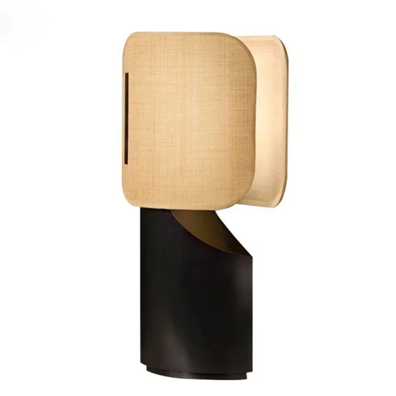 Art zen desk lamp, Chinese minimalist soft decoration personality modern creative Nordic light luxury bedside lamp