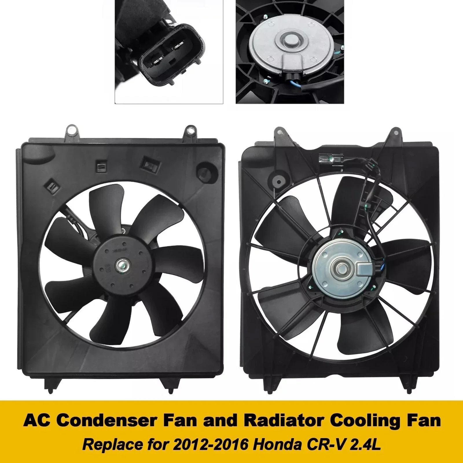 

2 шт. левый и правый вентилятор охлаждения радиатора в сборе для Honda CR-V 2.4L HO3115155 2012-2016 19015REZA01 19020RSAG01