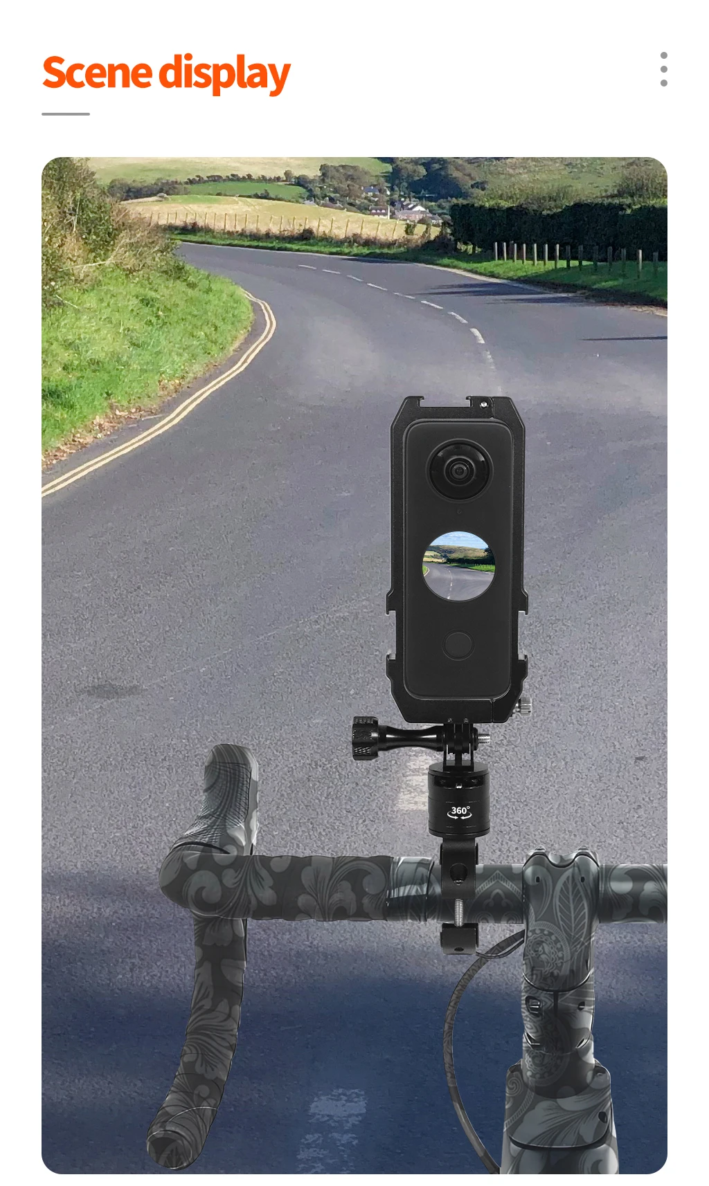 360 drehbarer Fahrrad kamera halter Schnell verschluss Split Mount Lenker klemme Motorrad halterung für Gopro Hero 13 12 11 Dji Action 4 – Detail 13