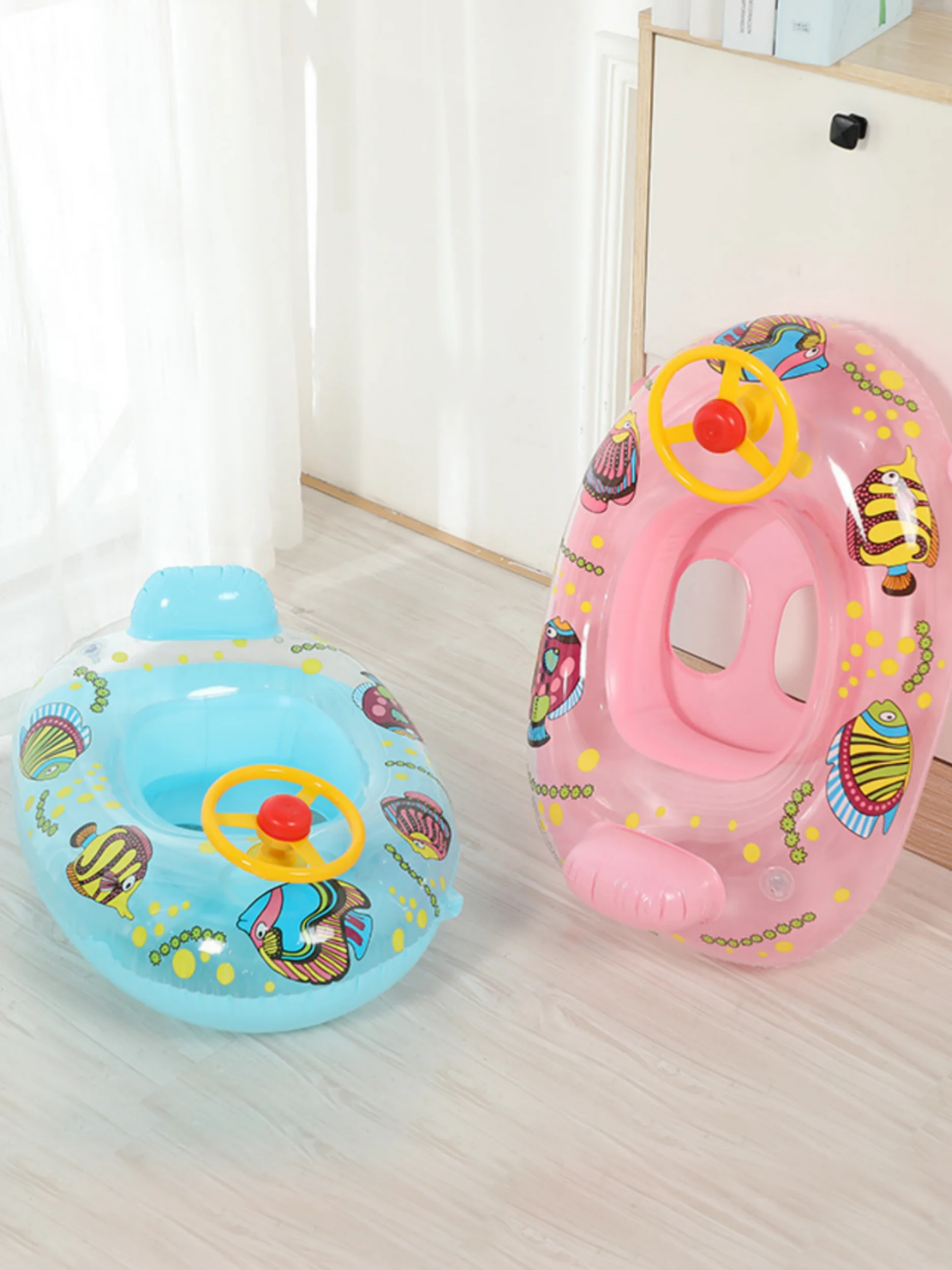 قطعة واحدة من حلقة مقعد حمام السباحة للأطفال القابلة للنفخ، آمنة - عوامة حمام سباحة PVC محسنة للأطفال الصغار #1