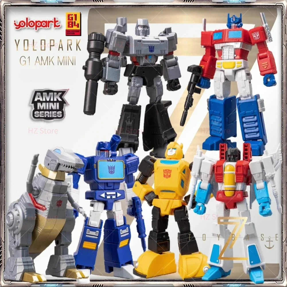 

Hasbro YOLOPARK Transformers G1 AMK MINI Optimus Prime Megatron Grimlock Starscream Bumblebee Soundwave Model Assembly Figure