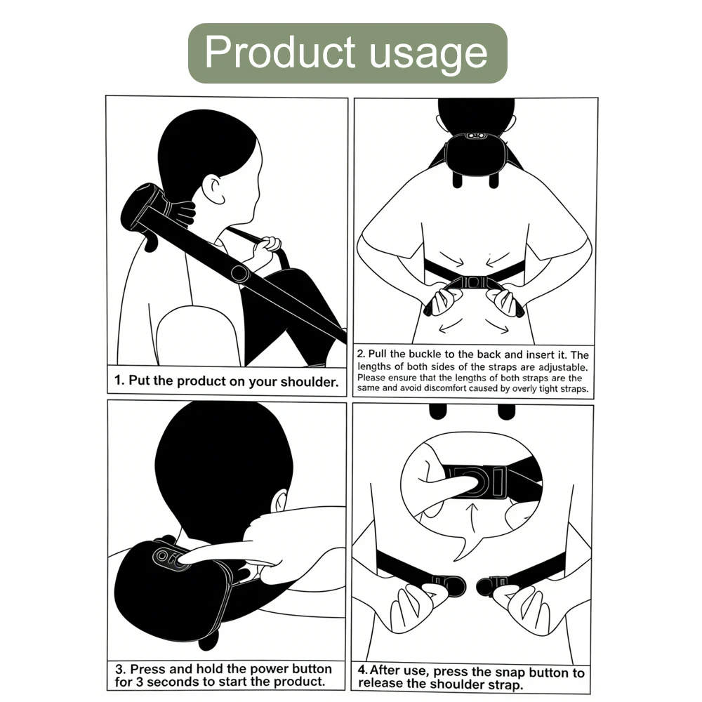 4D Fully Automatic Neck Shoulder Deep Tissue Massager Cervical Kneading Muscle Massage Relax Tools Bionic Finger Silicone Soft