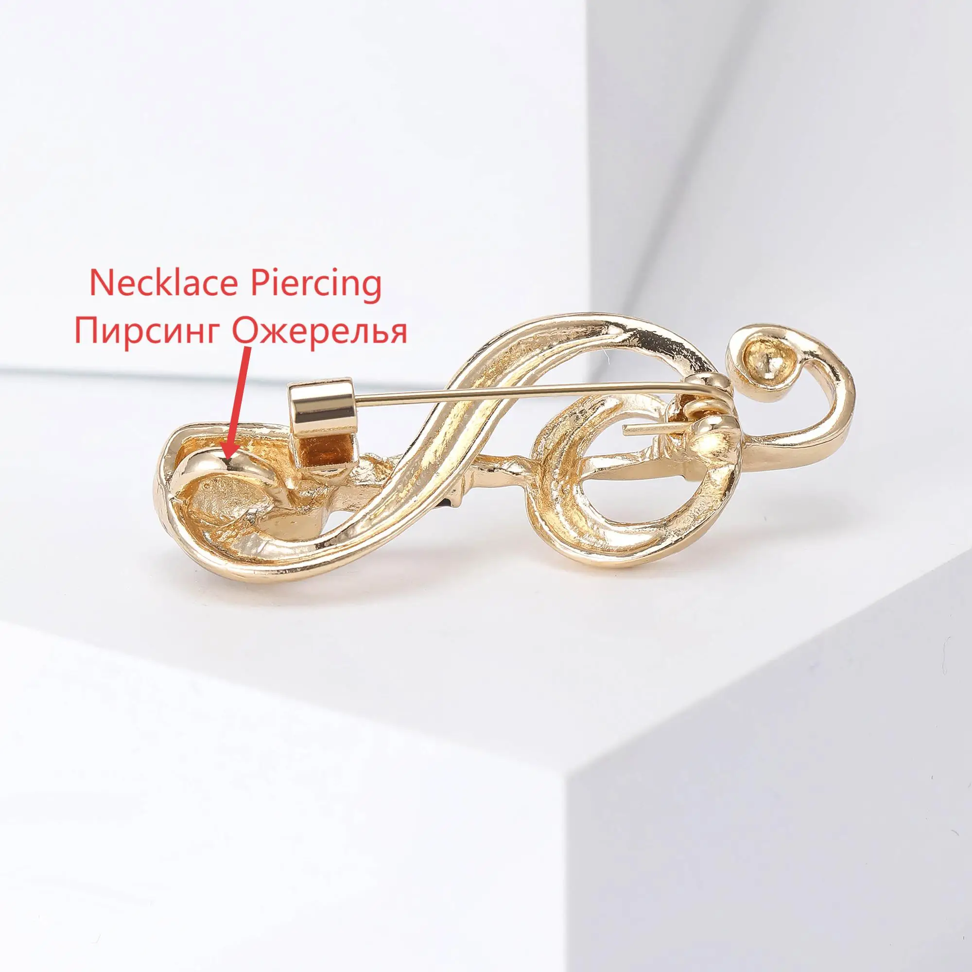 Beaut&Berry Trendy Enamel Music Note Brooches Unisex Party Casual Office Pins Accessories Gifts