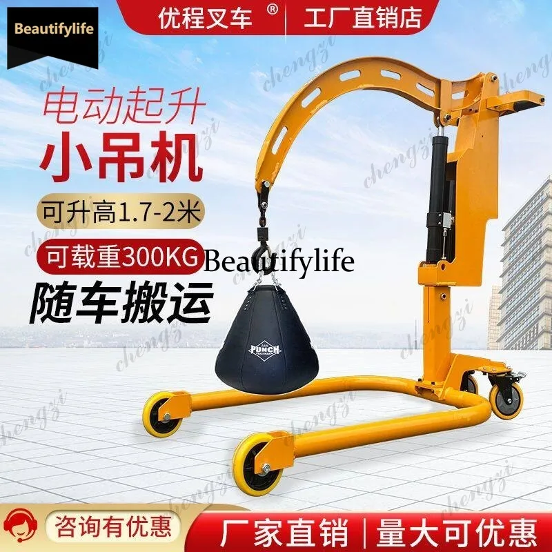 

Q181 removable small crane 300kg removable electric hoist household electric vehicle light