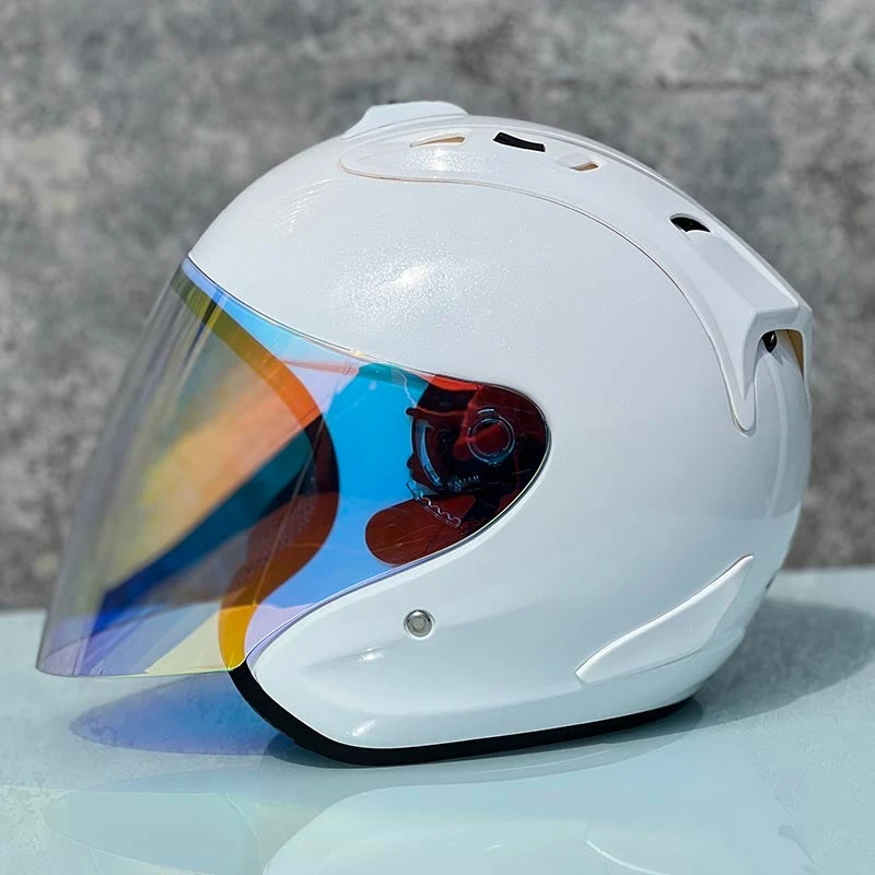 

Ram4 Bright White Half Helmet Motorcycle Off-Road Summer Helmet Downhill Racing Mountain Cross Casco Capacete Men and Women