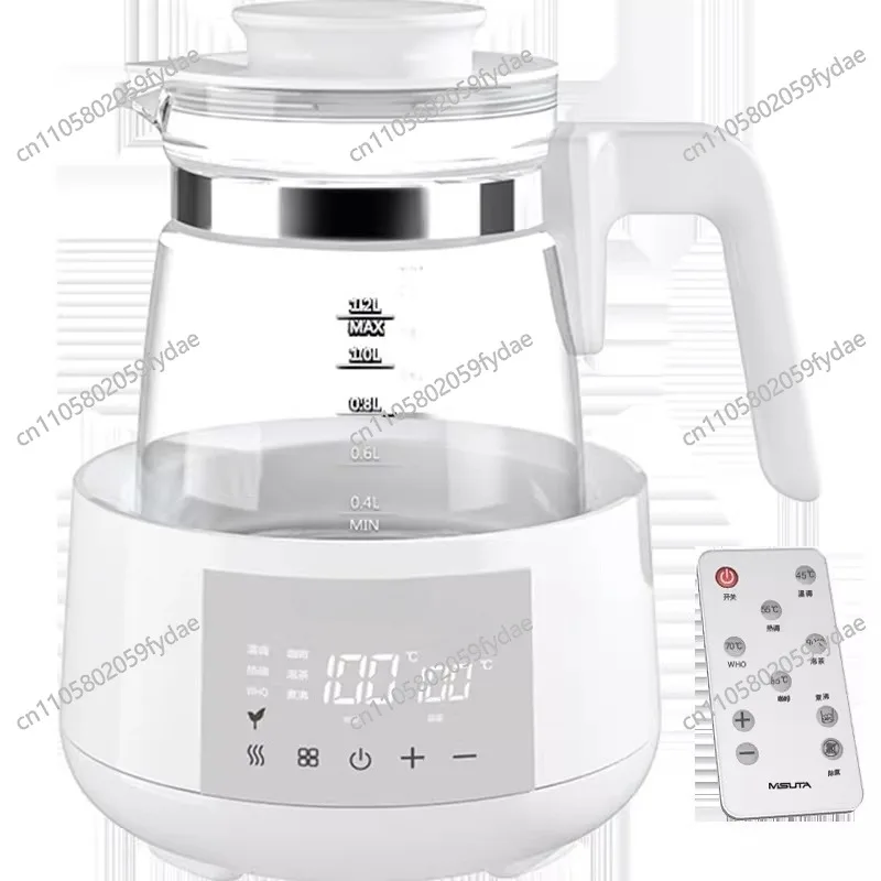 1.2L Temperature Control Electric Kettle Infant Thermostatic Milk Regulator Smart Boiling Kettle Glass Health Pot Multifunctiona