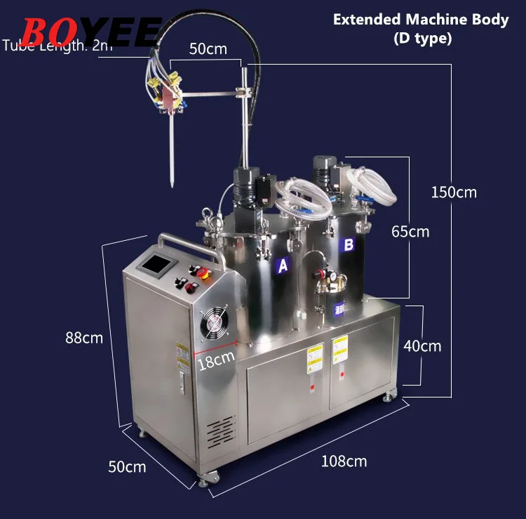 Boyee hochpräzise Dosier pumpe Leim Verguss maschine ab Harz Punkt ier maschine automatische ab Flüssig kleber Spender