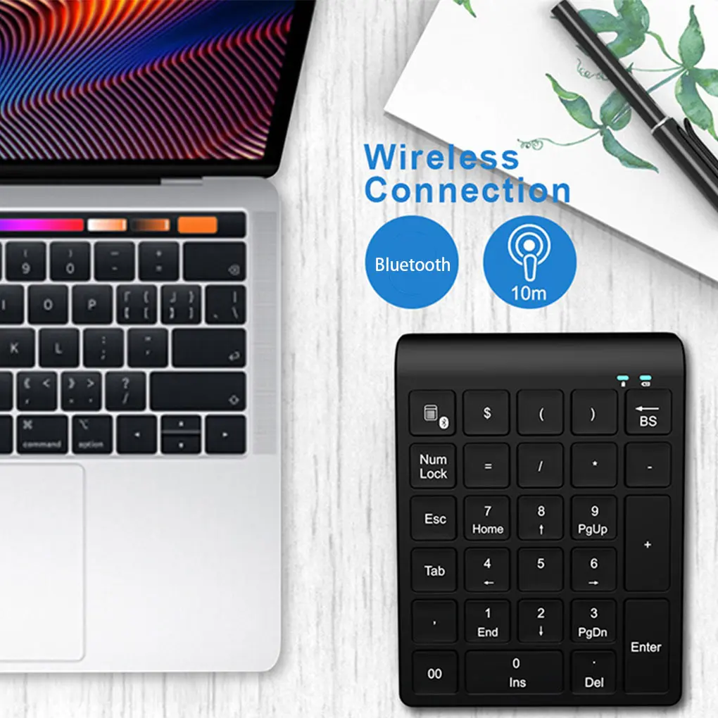 

Office Mini Keyboard Universal Computer Numeric Keypad Wireless 27-key Key Board Battery Powered Accessories 2.4G