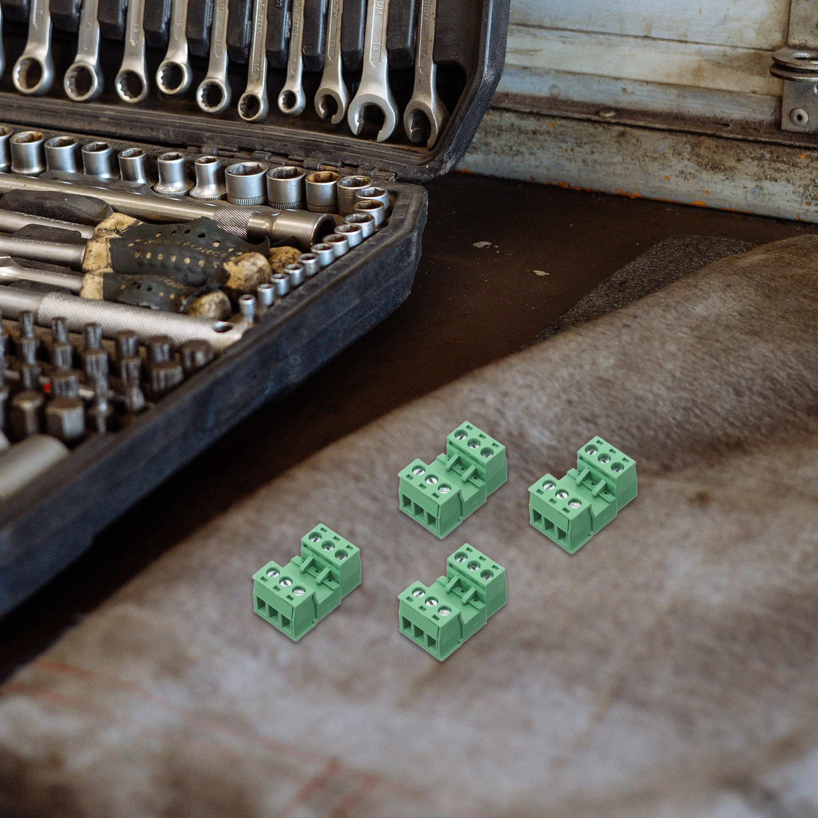 

20Pcs Plug and .08mm Pcb Terminal Block No Solder Connector Space Saving for Power Distribution Grounding Wiring