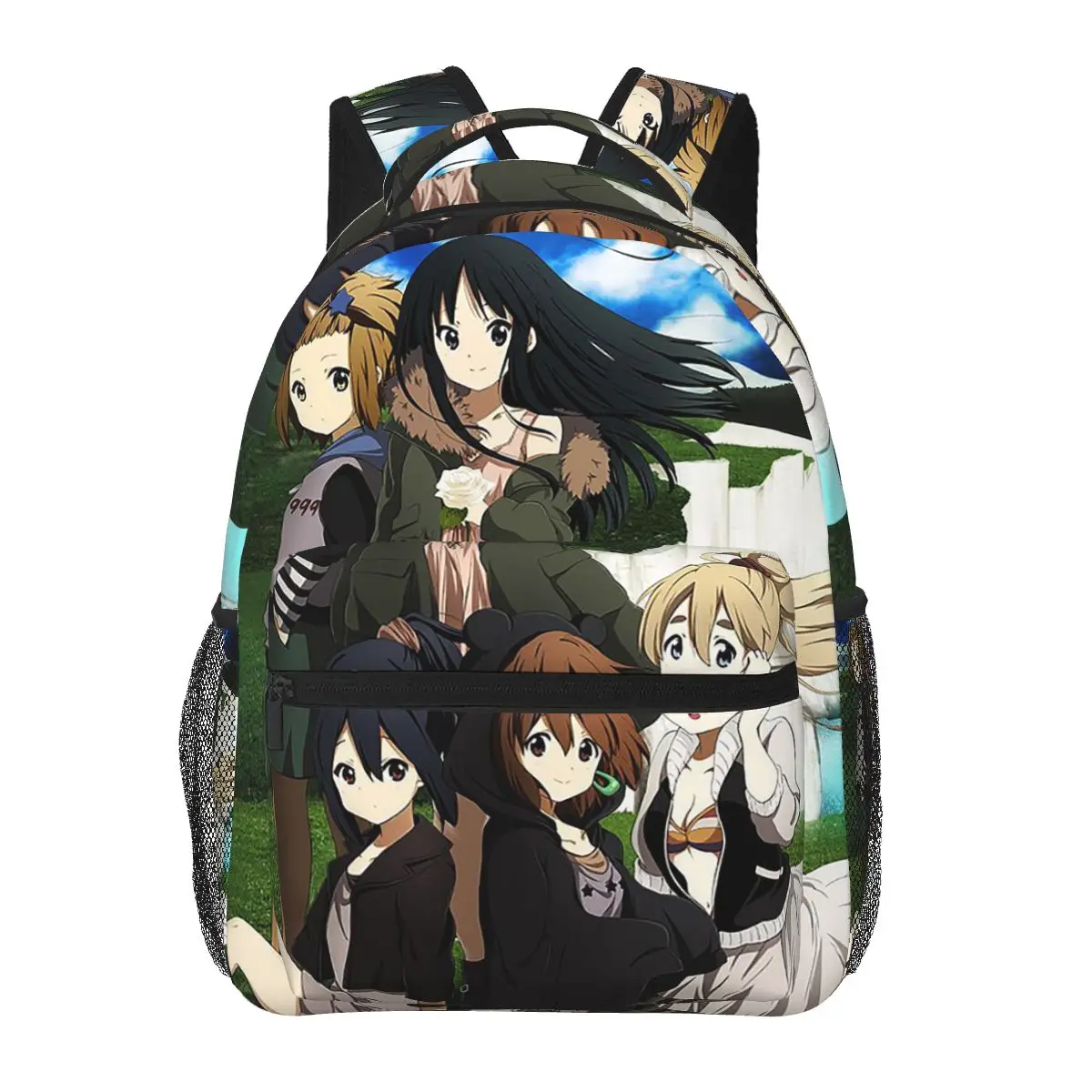 Anime K-ON Houkago Tea Time Student Backpack School Bag Hiking Travel Daypack for Men Women Fashion Bookbag Shoulder Bags