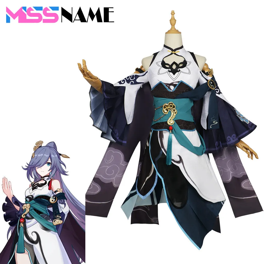 

Game Honkai Impact 3rd Fu Hua Cosplay Costume Role Play Comic Con Dress Hallowmas Party Wigs Coser Prop