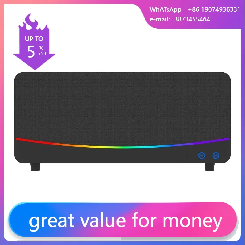 

Powered Bookshelf Speakers, 30W Bluetooth TV Speakers With Subwoofer Line Out For PC And TV - Wood Grain