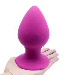 42-70mm Plug Anal Dilation Butt Plug For Men Prostate Massage Hard Silicone Anal Plug With Suction Cup Anal Sex Toys