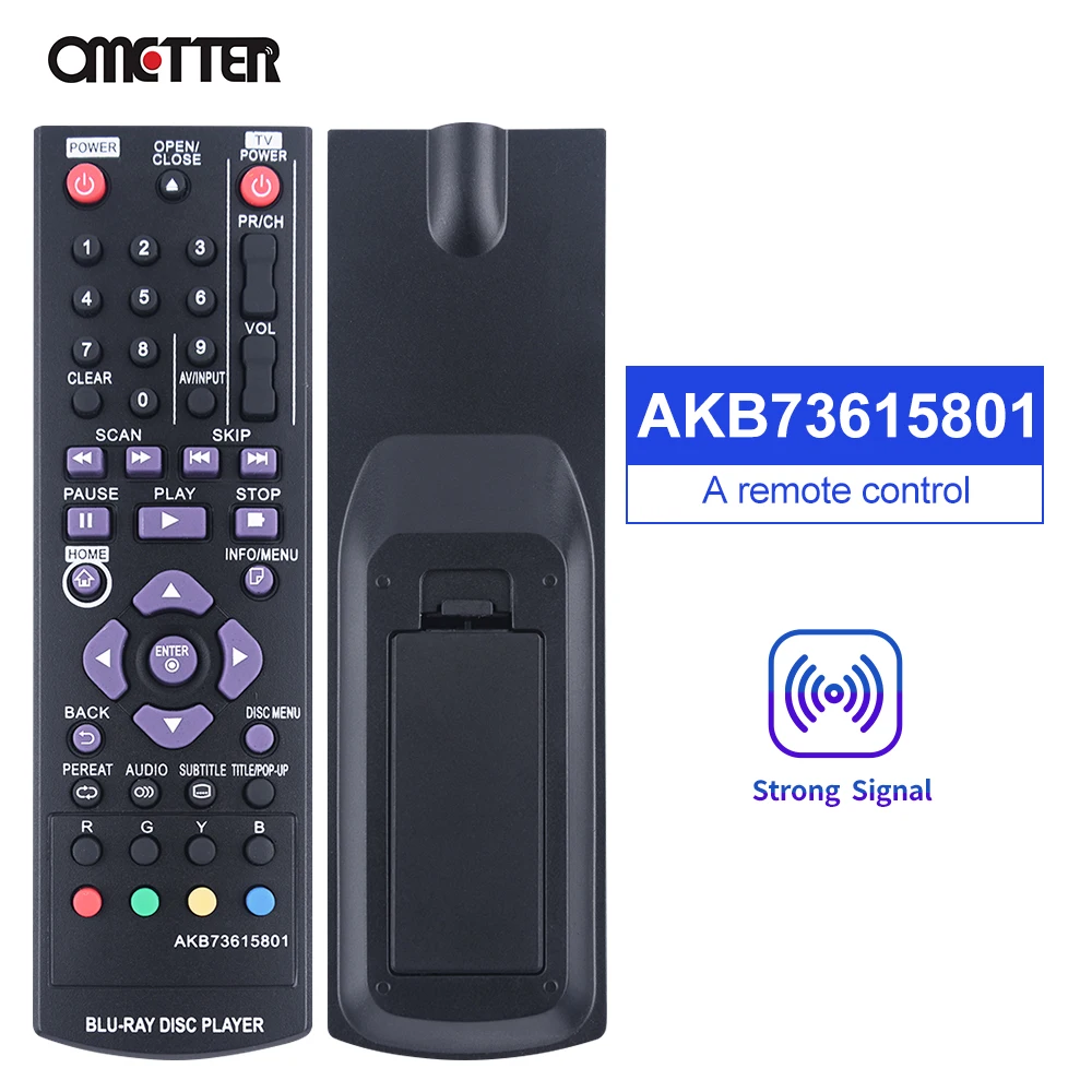 NEW For AKB73615801 DVD Blu-ray Player Remote Control BP200 BP220 BP125