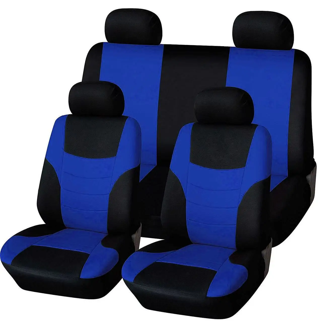 Universal 7 Colors Car New 5 Seats Cover Auto Car Seat Covers Ployester Cushion Full Set Front Rear For Sedans Seat Covers AT MT