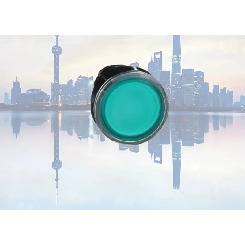 Fit for Schneider ZB4BW333 green button head with light, flat head reset, matching LED