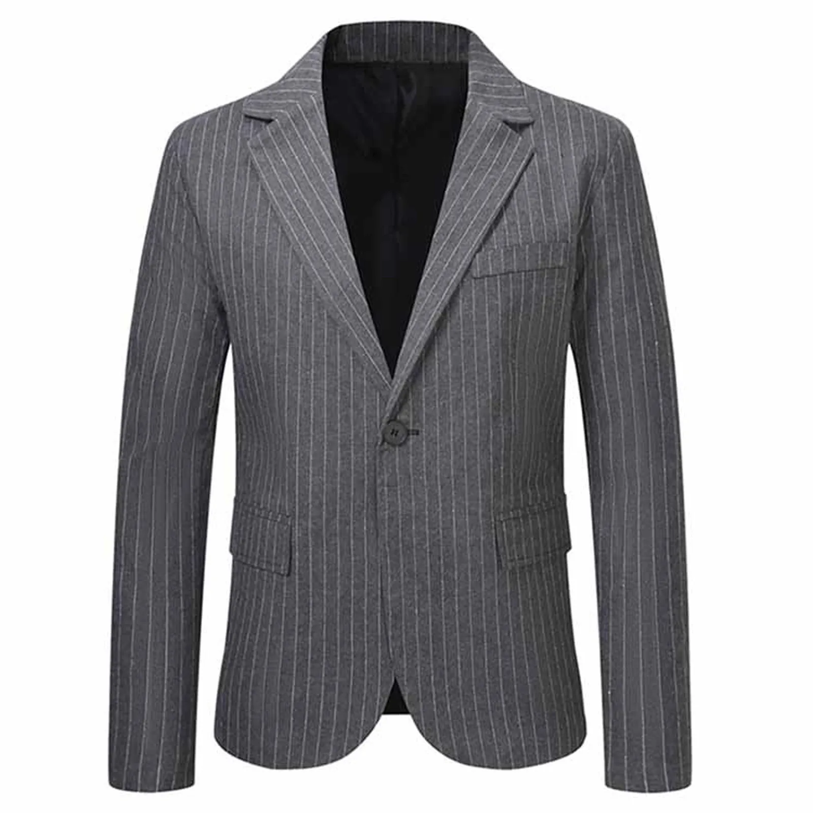 Mens Open Slim Fit One Button Lattice Color Suit Jacket Skiing Suit Men Formal Attire Men