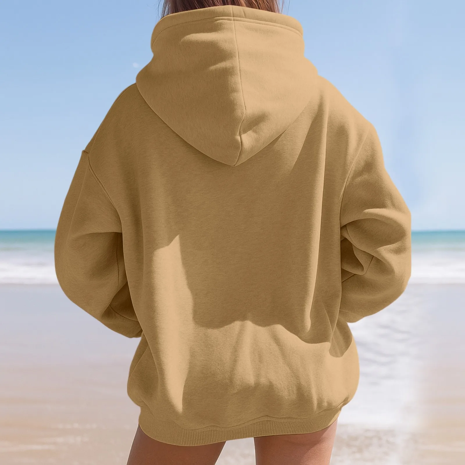 여성 후드 가을 스웨터 캐주얼 긴 소매 느슨한 스웨터 가을 후드 티 스웨터 여성 의류 긴 소매