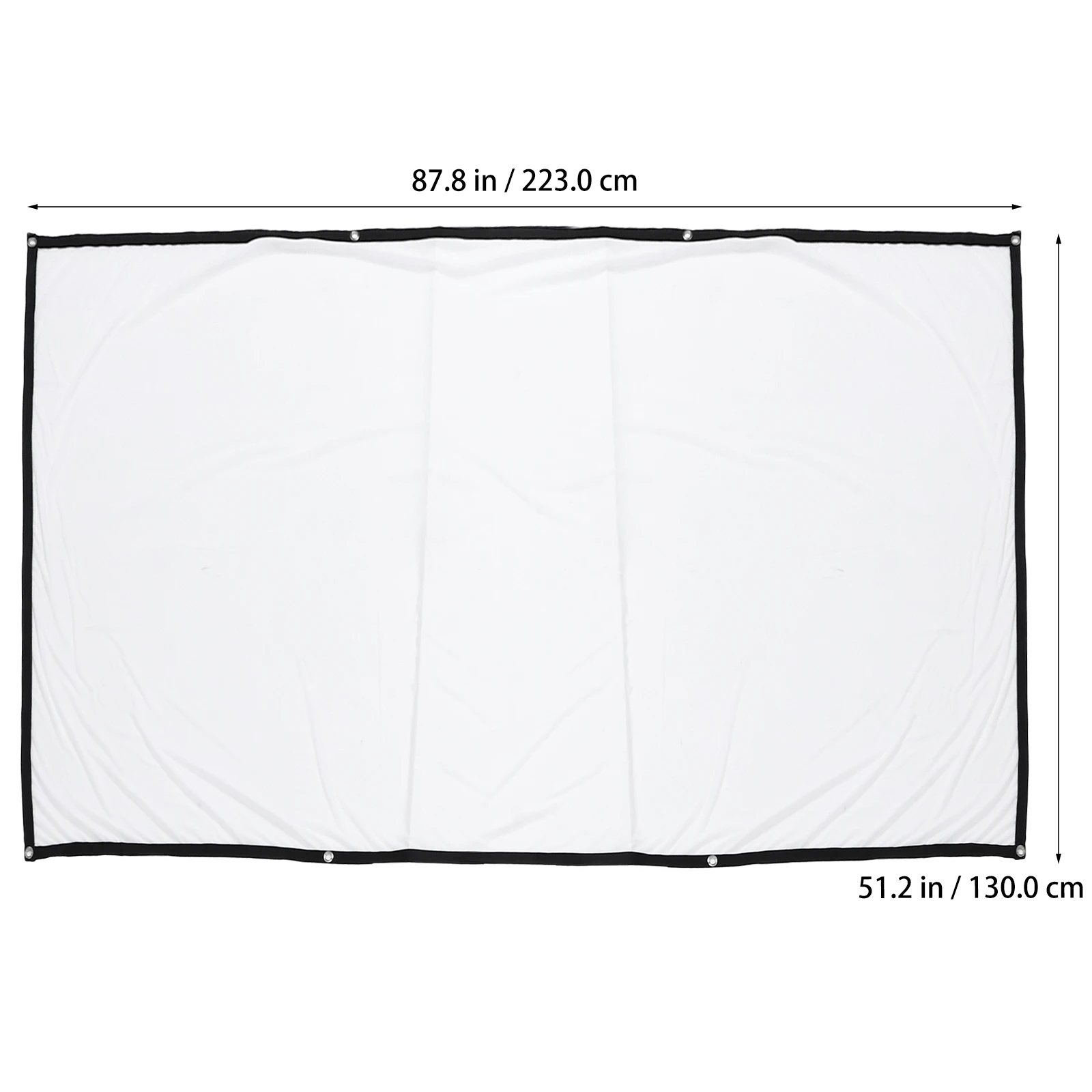 

1Pcs Portable Projector Screen Accessories Lightweight Easy Install Polyester Projection Cloth Business Education