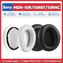 Replacement Protein Leather Earpads Ear Pads Cushion Muffs Repair Parts for Sony MDR-10RBT MDR-10RNC MDR-10R Headphones Headsets