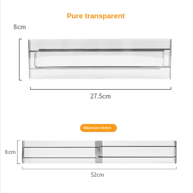 1/2pcs Drawer Storage Divider Kitchen Office Drawer Divider Adjustable Cabinet Clothing Storage Inside The Baffle Organizer image 6