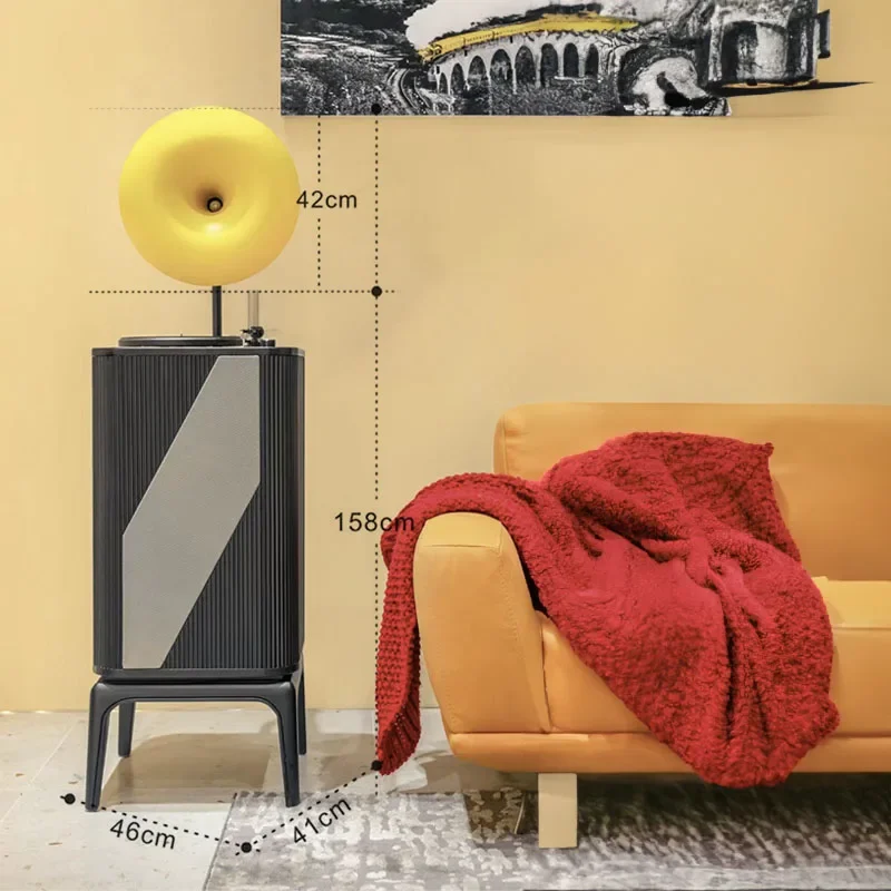 

Домашний декор: Виниловый проигрыватель с Bluetooth и FM-радио (граммофон)