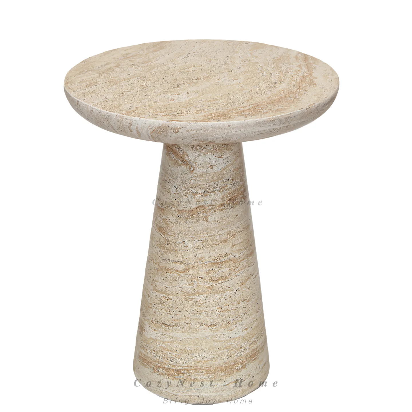 For Imitation travertine sofa side bed and breakfast living room art small coffee table side cabinet small apartment balcony