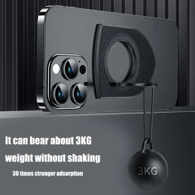 

652F Модернизированный магнитный держатель для колец для телефона Магнитная подставка для мобильного телефона с кольцами на для
