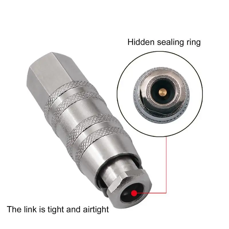 Air Hose Connector Air Hose Fittings Compressor Accessories 0.33 0.47 Inches Inner Diameter US Standard Quick Self-Locking Head
