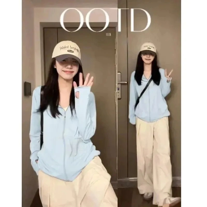 

Jeanswest Outdoor Sun Protection Jacket Lightweight Breathable Loose Fit Unisex Summer Sports Skin Coat