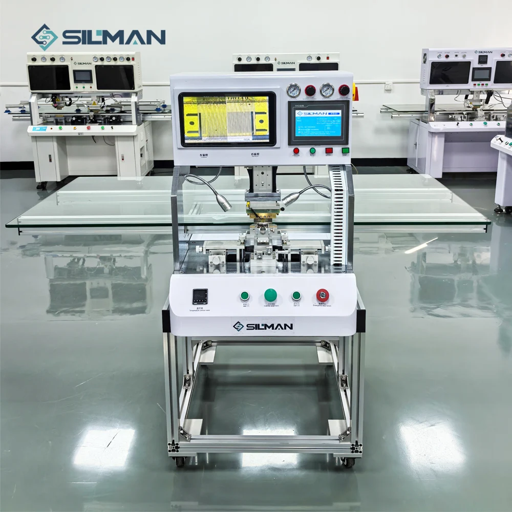 เครื่องซ่อมจอ ST-65 Silman Mini Tab Acf Tv Cof Bonding Machine สำหรับซ่อมสายแอลซีดีแบบยืดหยุ่น แผงไฟแอลอีดี และเครื่องจักรอื่นๆ
