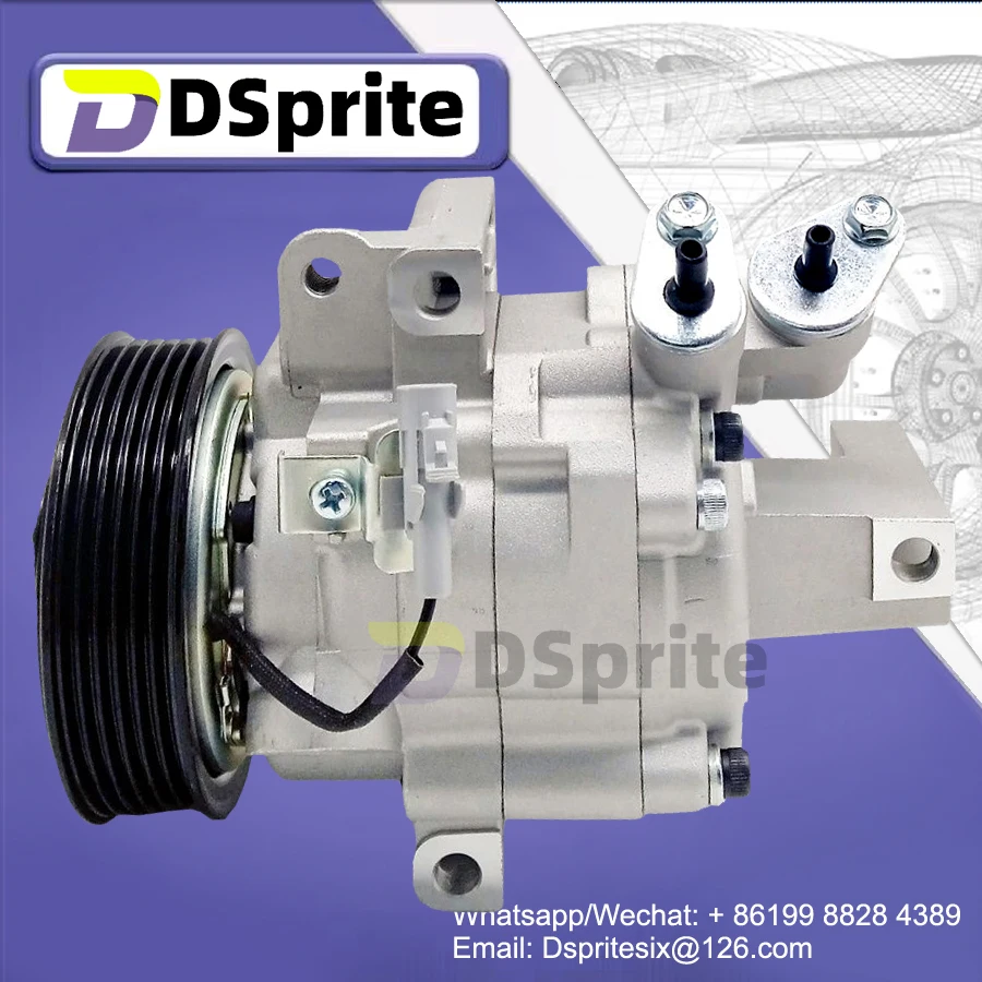 DKV06R AC Compressor  88310-0H010 For Peugeot 107 Citroen C1 Toyota Aygo 883100H010 88310 0H010 6453.RJ 6453RJ 6453 RJ