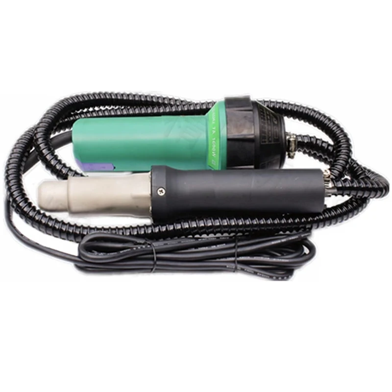 Pistola de soldadura de plástico de aire caliente dividida JBS, pistola de aire caliente PE/PE, pistola de soldadura de plástico ajustable con temperatura dividida de 1600W