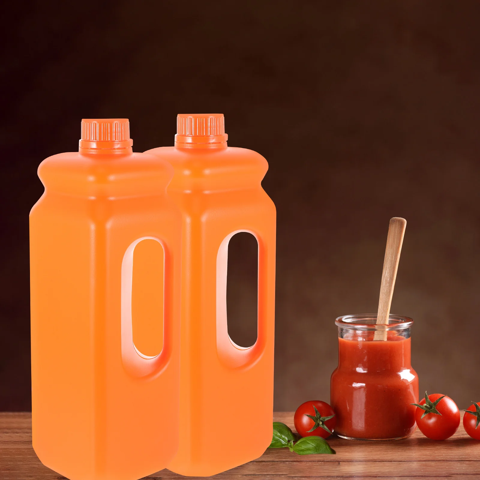 

2Pcs Reusable 2.5 Gallon Jug with Caps Heavy-Duty Bpa-Free Plastic Storage Tank for Water Syrup Oil Sealing Design Comfort Grip