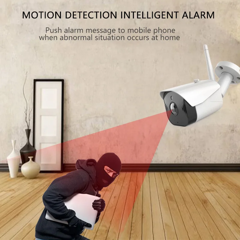 Outdoor Waterproof Infrared Night Vision Visual Intercom Monitoring Graffiti High-definition Camera Motion Detection Alarm