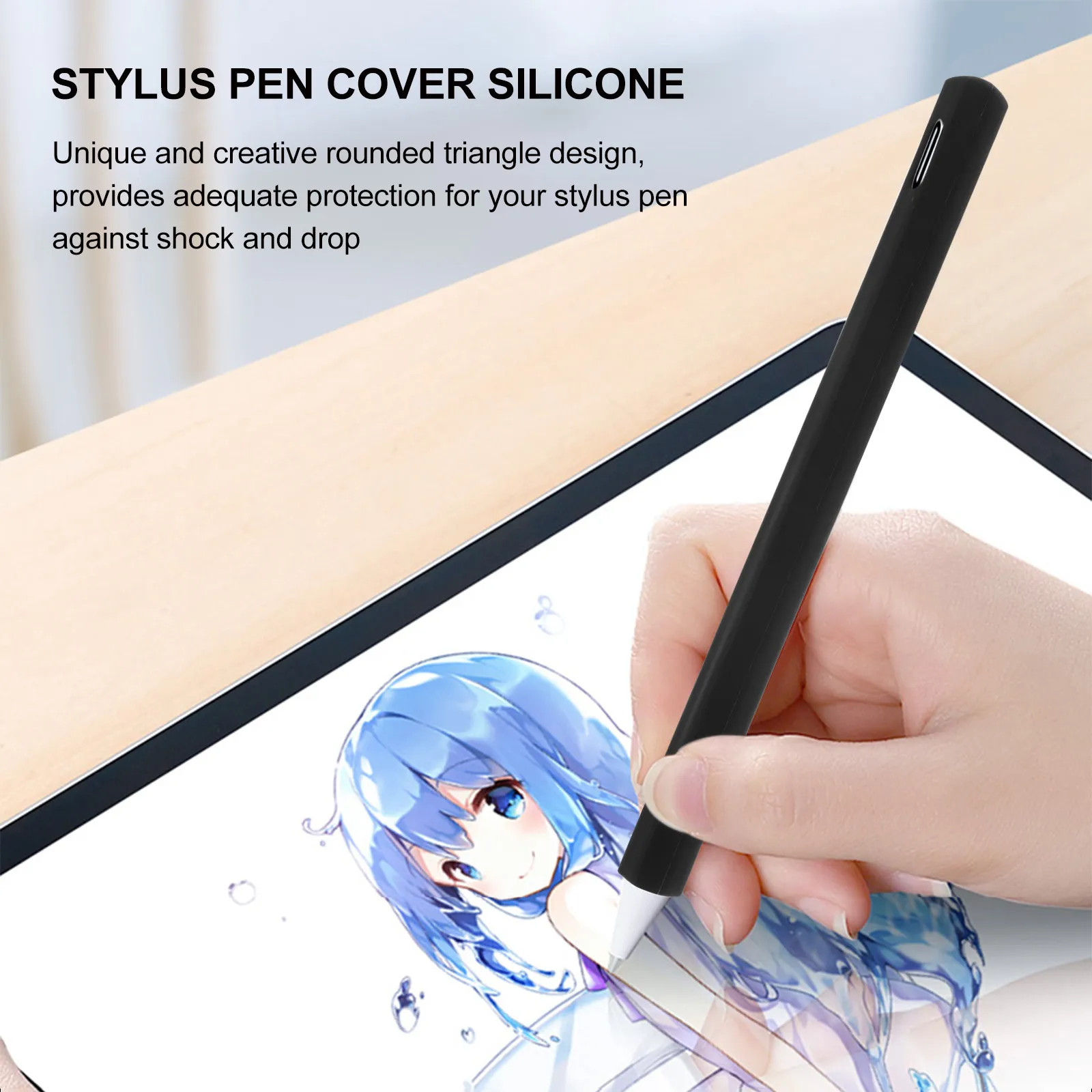 

1Pcs Silicone Stylus Pen Sleeve Comfortable Grip Shockproof Drop Protection Stylus Pen Cover Case Compatible