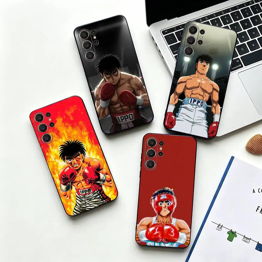 Anime Boxing H-Hajime No IppoO Black Soft Silicone Phone Case For Samsung Ultra S26, S24, S21, S22, S23, S30, Plus, Lite