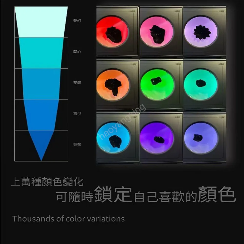 New Magnetic Fluid Music Rhythm Light, 5 Colors, Desktop Atmosphere Companion, Creative Gift, Girlfriend Birthday Gift