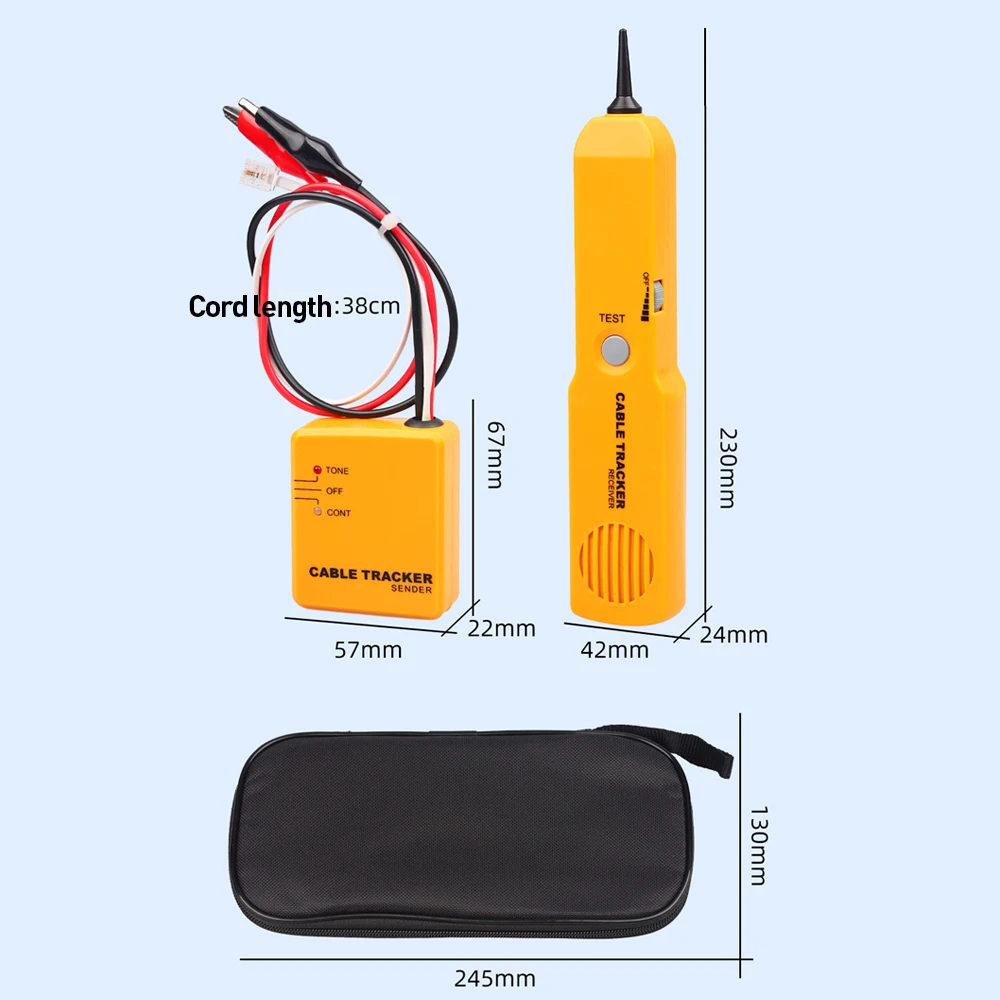 Natalink RJ11 Network Cable Finder Wire Tracker Short Circuit Tester for LAN Ethernet Telephone Line Continuity Tester