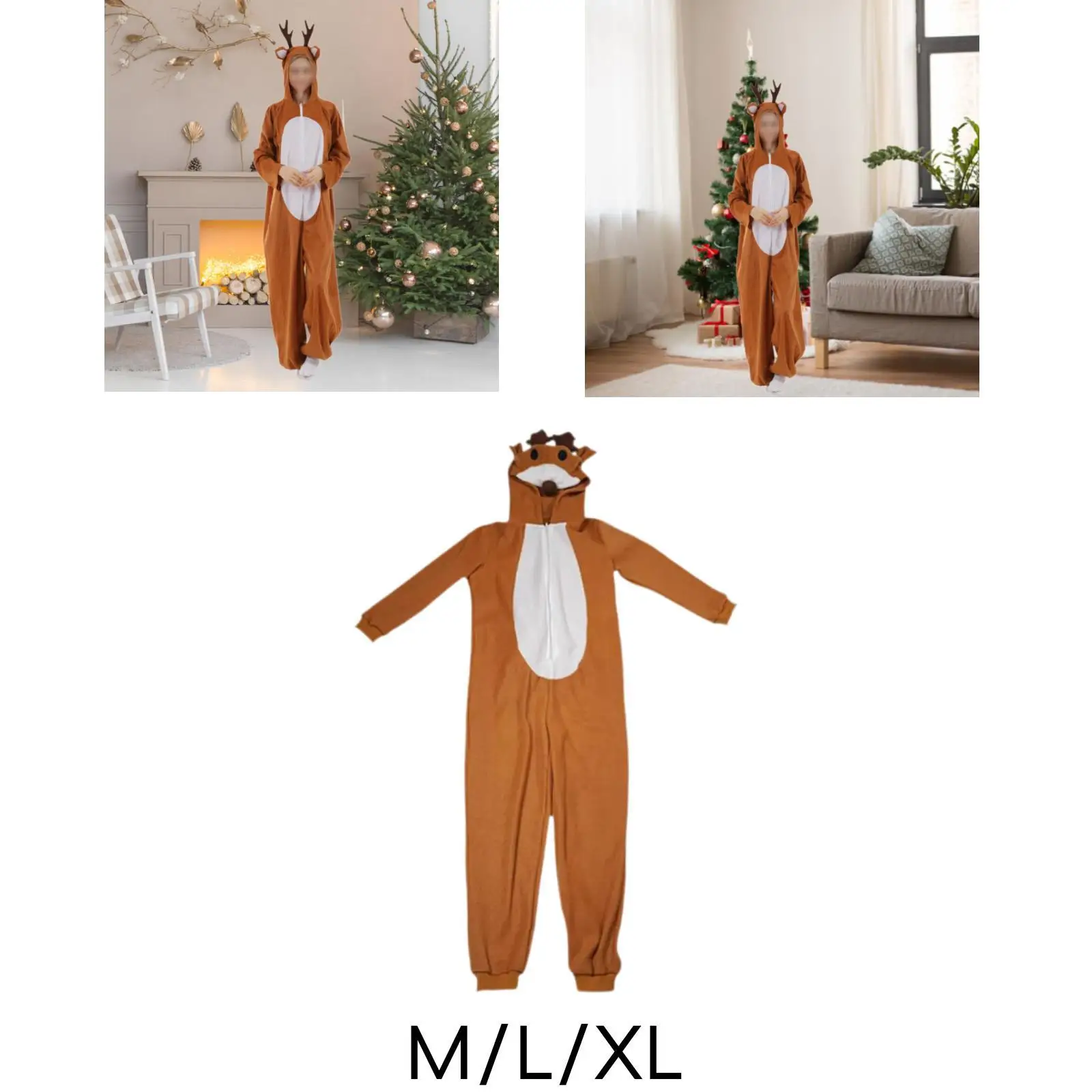 Christmas Reindeer Costume Decor for Holidays Themed Party Stage Performance