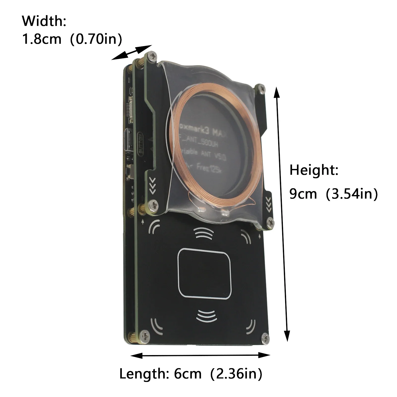 512m Rfid Duplicator Decryption Programmer Copier USB TYPE-C and Micro Free GUl and APP ISO15693 ISO14443A Card Proxmark3 Max