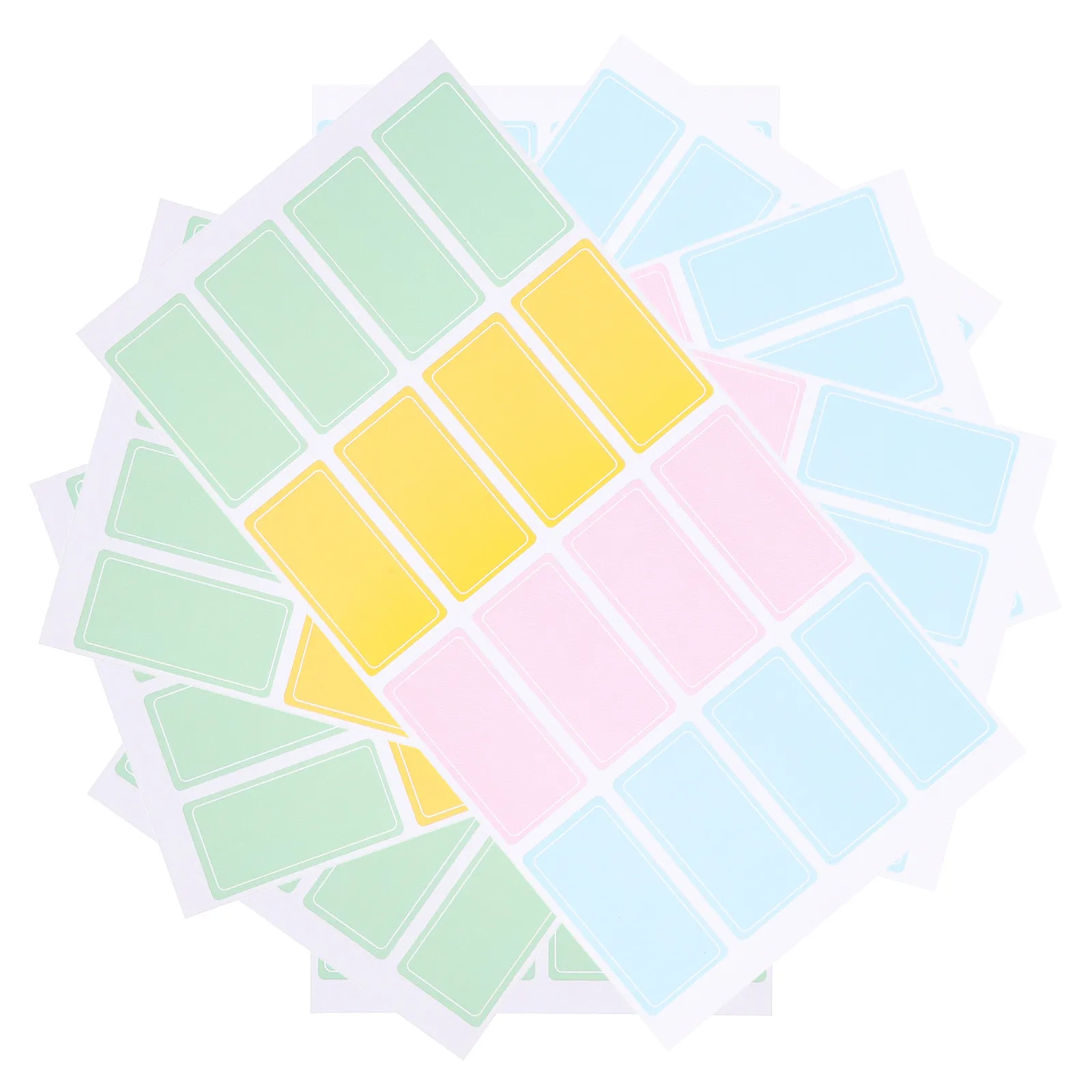 

80Pcs Waterproof Sorting Tag Stickers Thick Writable Paper Name Labels for Office Classroom Meeting Multipurpose Adhesive Tabs